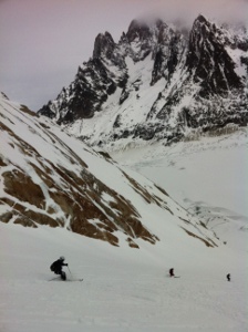 vallee blanche envers du plan chamonix ski guide