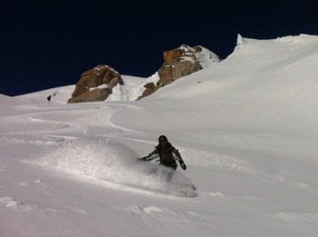 valley blanche powder snow