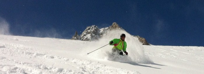 valley blanche off piste