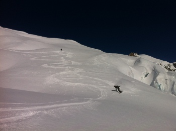 vallee blanche fresh tracks