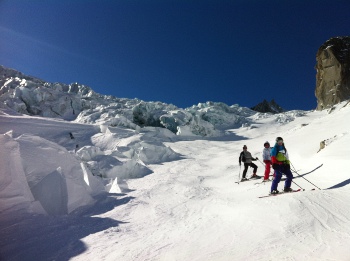 vallee blanche derapage