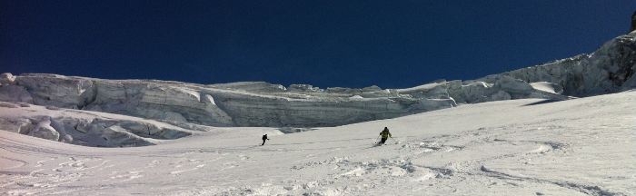 vallee blanche poudreuse glacier de la vierge